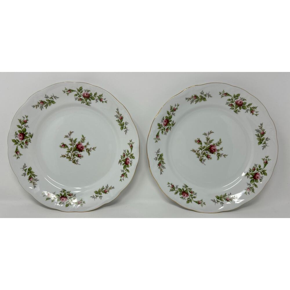 Johann Haviland Traditions Moss Rose Fine China Dinner Plate 10" Set of 2